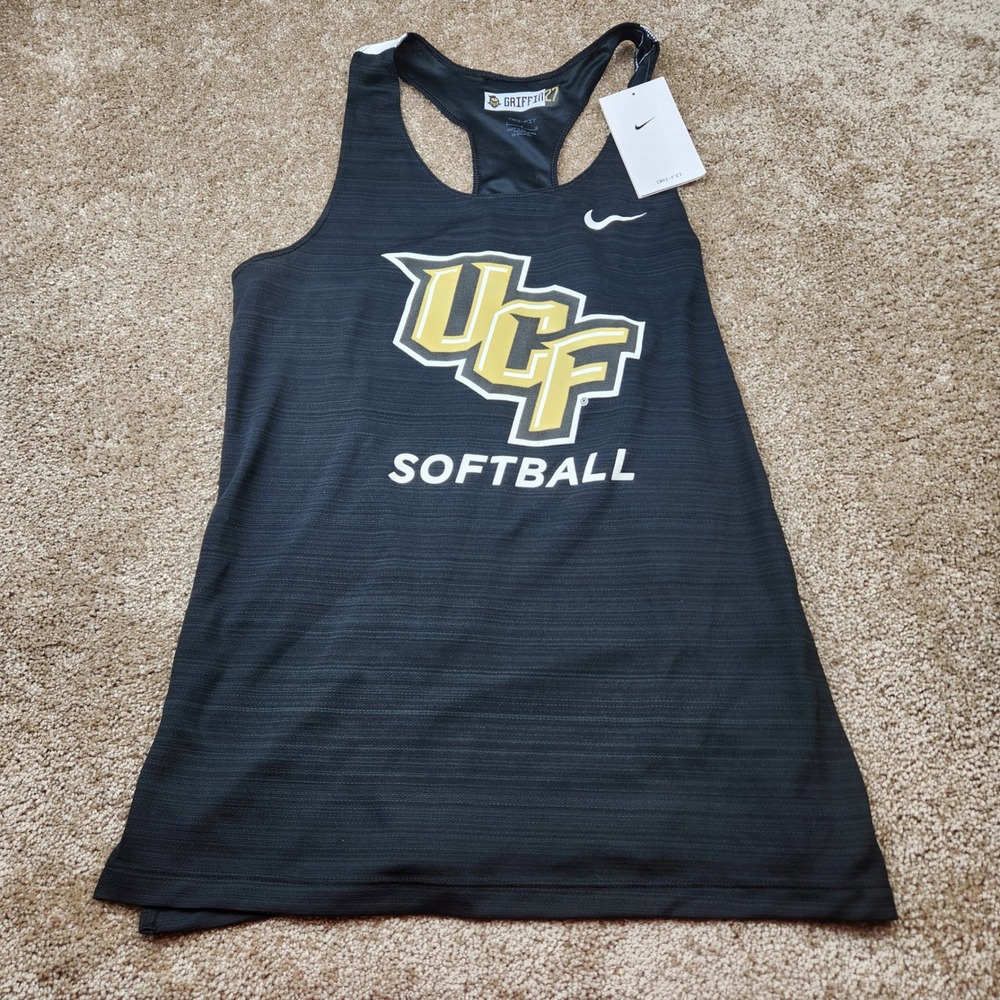 Nike UCF Softball Dri-FIT Racerback Tank Top Black CV2804-012 Womens Large NWT